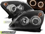 Angel Eyes Scheinwerfer passend für Opel Astra H 04-09 schwarz
